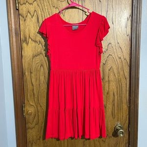 Olivia Rae NY red knit dress Sz med.
